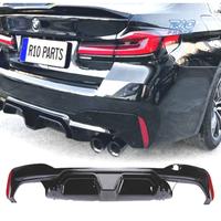 DIFFUSORE BMW G30 LOOK M5 NERO LUCIDO