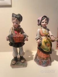 Ceramica sarda Massidda bambini in costume
