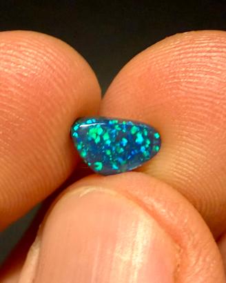 Opale Nero/Blu/Verde Australiano Lightning Ridge