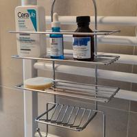 Portaflaconi cromato da doccia