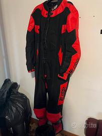 Tuta integrale moto biesse 5XL + stivali moto 42