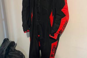 Tuta integrale moto biesse 5XL + stivali moto 42