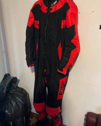Tuta integrale moto biesse 5XL + stivali moto 42