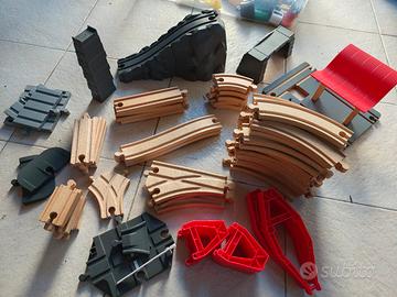 trenino legno set vari