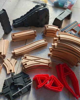 trenino legno set vari