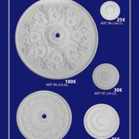 rosone in gesso decoro soffitto stucchi decorativi
