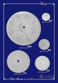 rosone in gesso decoro soffitto stucchi decorativi