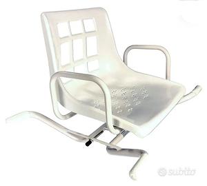 Sedia girevole per vasca da bagno per anziani e di