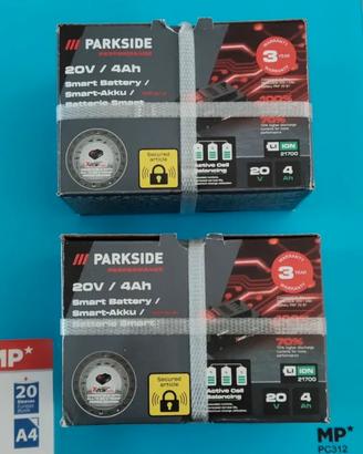 2 batterie 4ah 20v Parkside Nuove CON GARANZIA