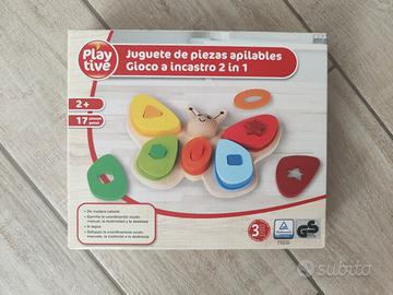 Gioco ad incastro 2 in 1 legno