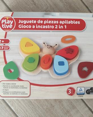 Gioco ad incastro 2 in 1 legno