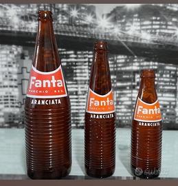 Kit di 3 bottiglie vetro Fanta