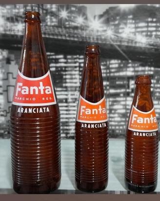 Kit di 3 bottiglie vetro Fanta