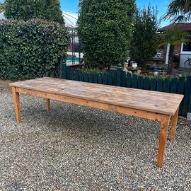 TAVOLO IN LEGNO MASSELLO NATURALE