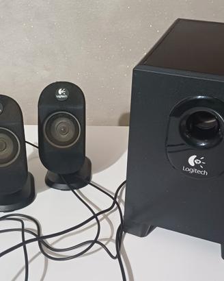 Casse Logitech 2.1 con subwoofer