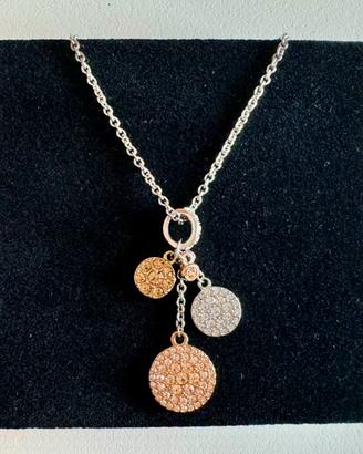 Collana Fossil con pendenti e cristalli