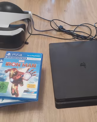 PS4 + visore + giochi + altri accessori