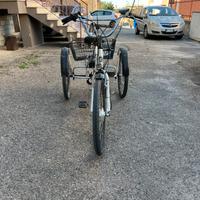 Triciclo elitrico a Pedali con Cestino