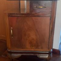 Comodino antico legno mobiletto