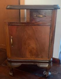 Comodino antico legno mobiletto