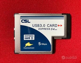Scheda PCMCIA hub USB 3.0
