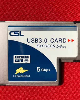 Scheda PCMCIA hub USB 3.0