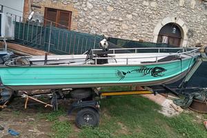 Canadian in alluminio 3,70 mt con motore e carrell