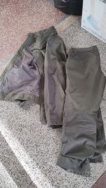 giacca e pantaloni idrorepellenti caccia e pesca