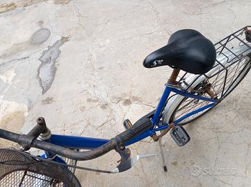 bici da passeggio blu 