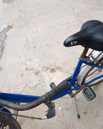 bici da passeggio blu 