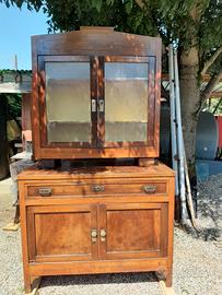 Antica Credenza/Vetrinetta completa di fine '800