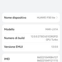 smartphone Huawei p30 lite 128 gb come nuovoo