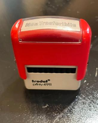 Timbro tradat 4911 "Non trasferibile"