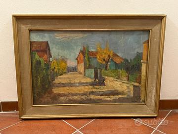 quadro olio su tela firmato G.ponti