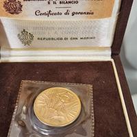 5 SCUDI ORO 22 KT 15 GRAMMI