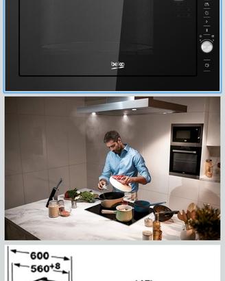 Microonde Beko da incasso MGB 25333 BG nuovo
