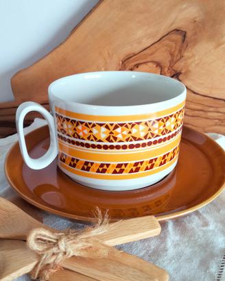 Tazza Mosaici Tognana anni 70