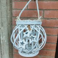 Lanterne porta candela vimini 