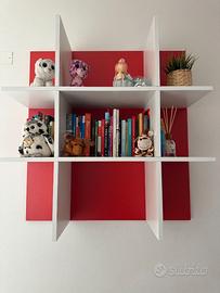 Mensola portaoggetti con pannello