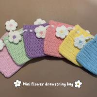 drawstring flower  pouch
