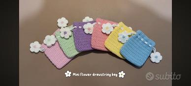drawstring flower  pouch