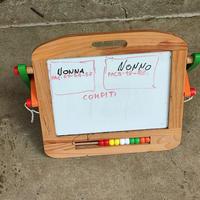 lavagna piccola da tavolo, double face