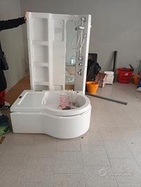 vasca idromassaggio co chiusura a box doccia 