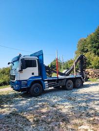 Man TGS 33.480 6x4 MACCHINA OPERATRICE  LEGNAME