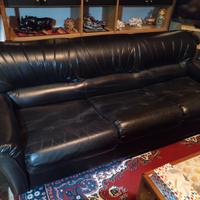 Divano letto Doimo 3 posti in pelle