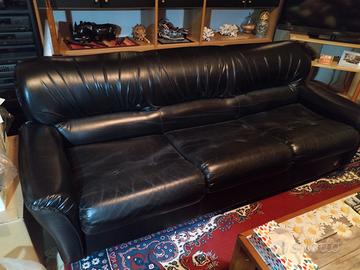 Divano letto Doimo 3 posti in pelle