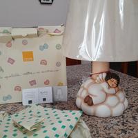 lampada da tavolo thun con angelo sulla nuvola che