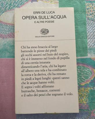 Erri De Luca, Opera sull’acqua