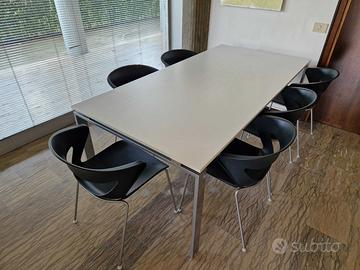 Tavolo riunioni per uffici con 6 sedie