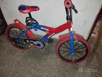 bicicletta spiderman 